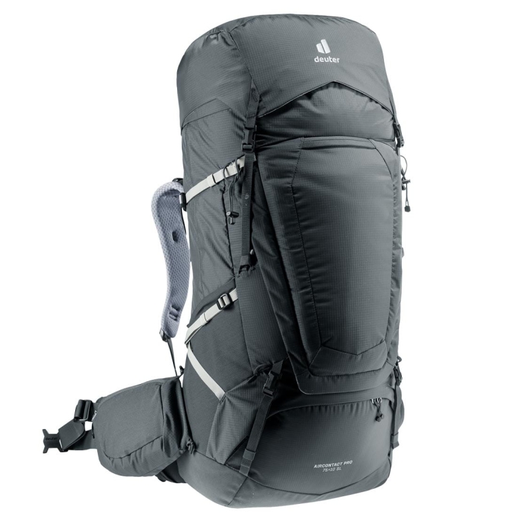 Dwukomorowy plecak damski Deuter Aircontact Pro 75+10 SL - Graphite