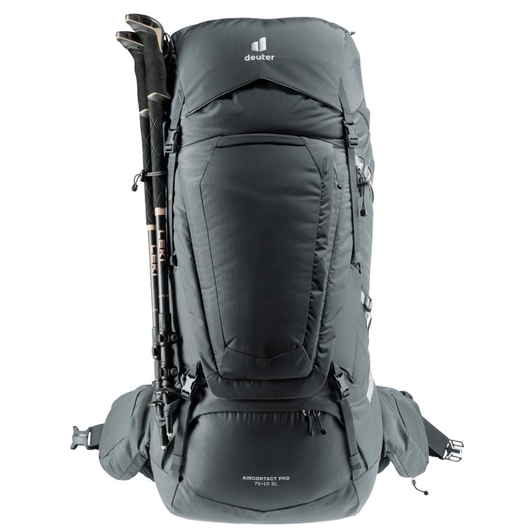 Dwukomorowy plecak damski Deuter Aircontact Pro 75+10 SL - Graphite