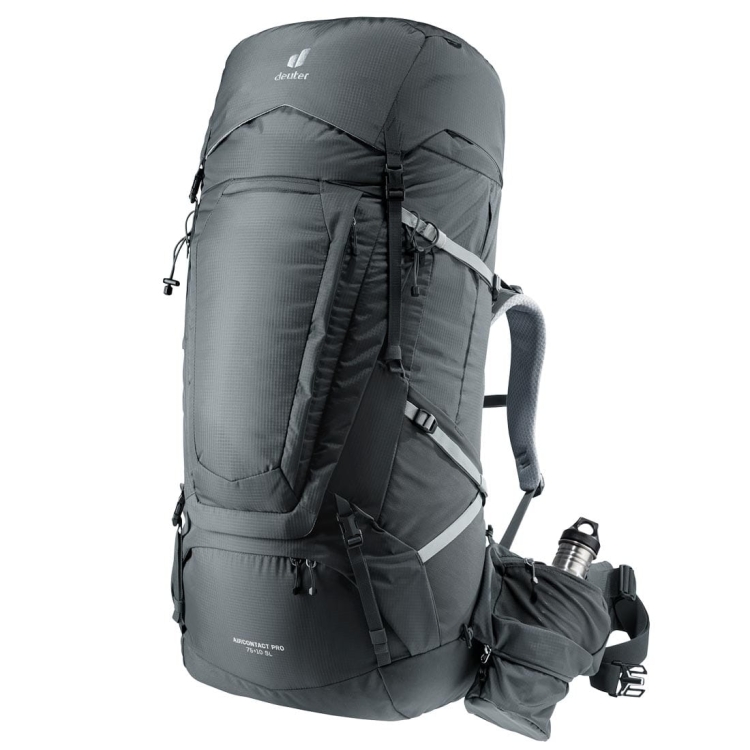 Dwukomorowy plecak damski Deuter Aircontact Pro 75+10 SL - Graphite