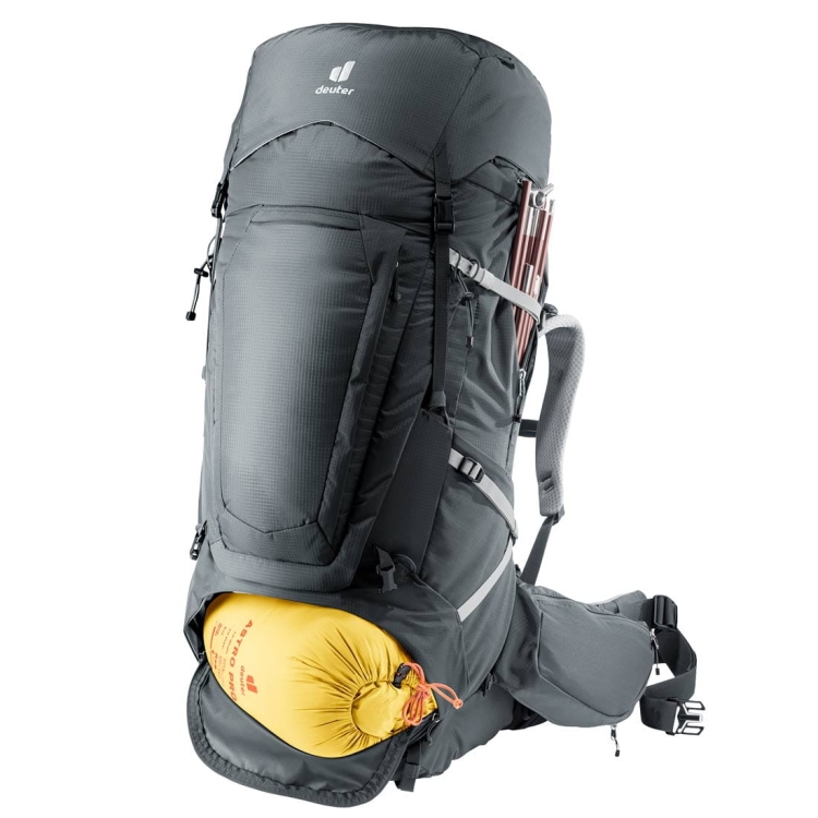 Dwukomorowy plecak damski Deuter Aircontact Pro 75+10 SL - Graphite
