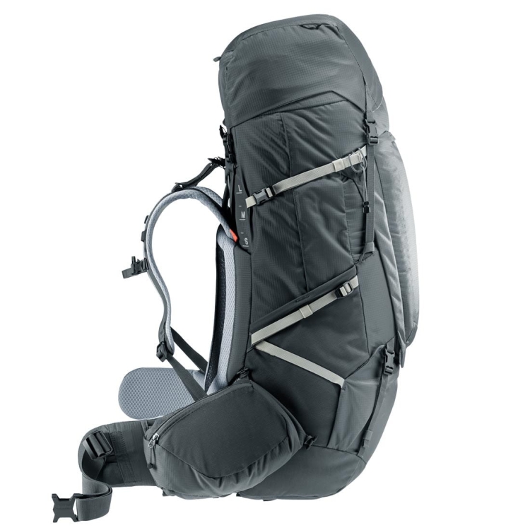 Dwukomorowy plecak damski Deuter Aircontact Pro 75+10 SL - Graphite