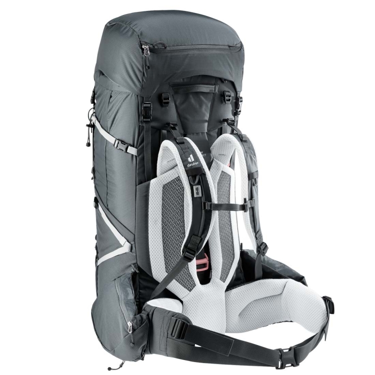 Dwukomorowy plecak damski Deuter Aircontact Pro 75+10 SL - Graphite