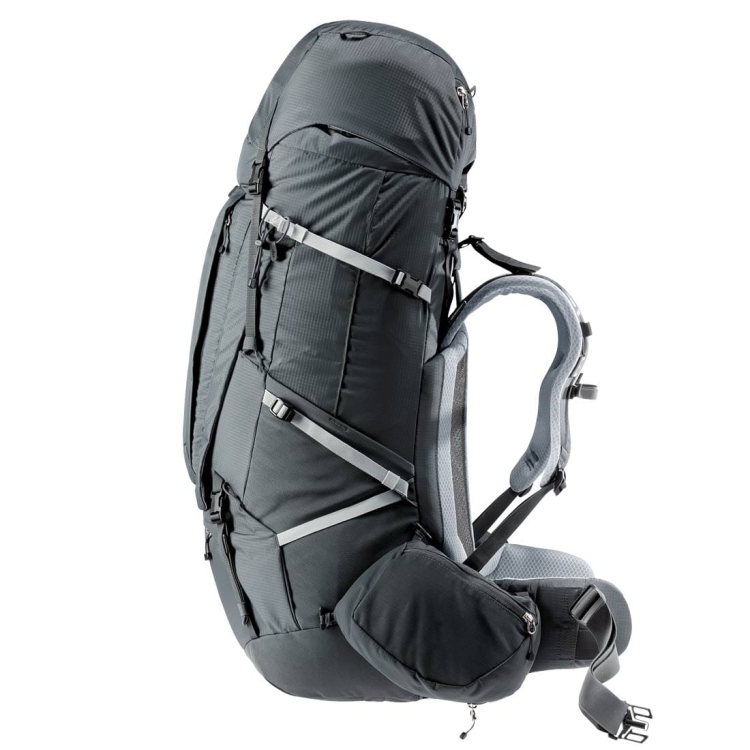 Dwukomorowy plecak damski Deuter Aircontact Pro 75+10 SL - Graphite