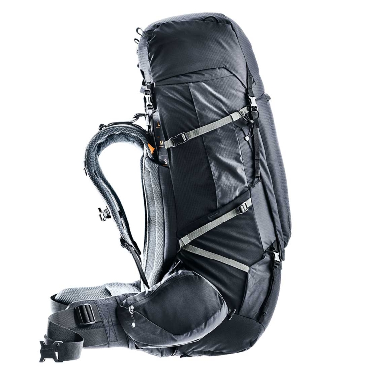 Dwukomorowy plecak turystyczny Deuter Aircontact Pro 75+10 - Black