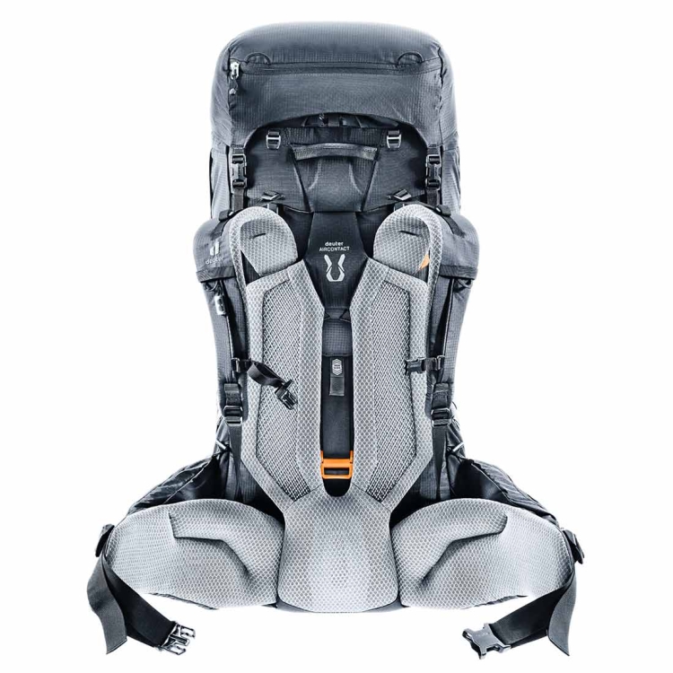 Dwukomorowy plecak turystyczny Deuter Aircontact Pro 75+10 - Black