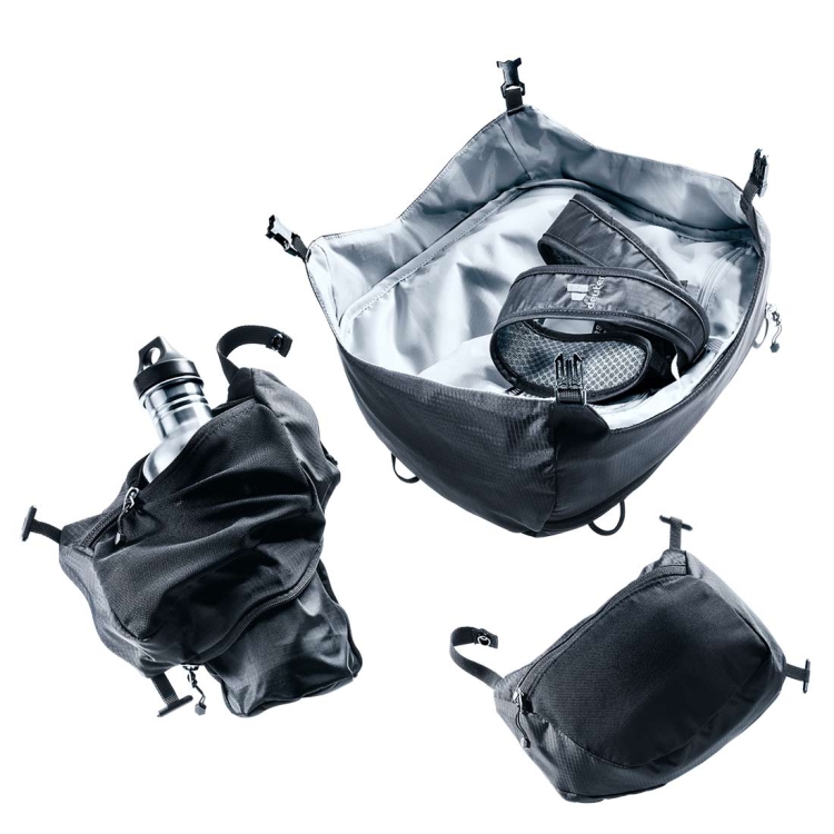 Dwukomorowy plecak turystyczny Deuter Aircontact Pro 75+10 - Black