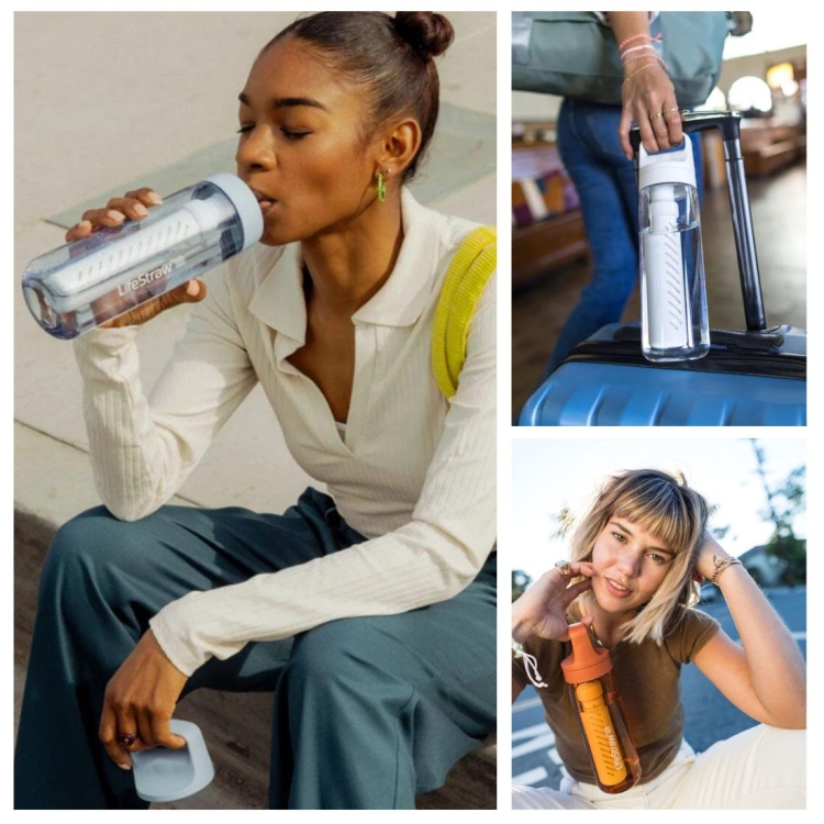 Butelka z filtrem do wody LifeStraw Go 1L – Nordic Noir