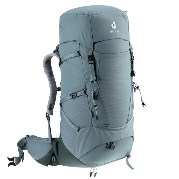 Damski plecak turystyczny Deuter Aircontact Core 45+10 SL - Shale-Ivy
