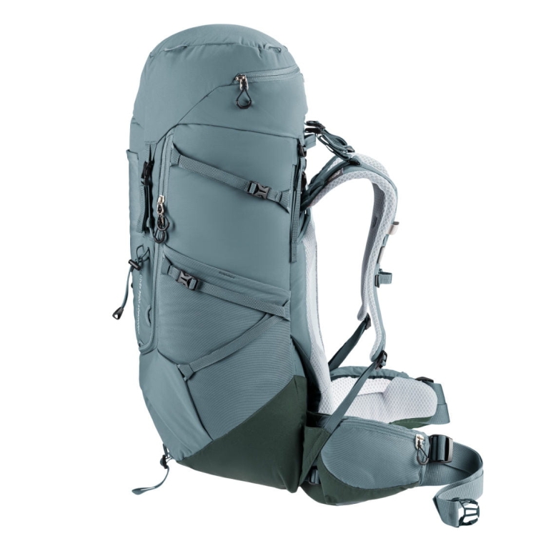 Damski plecak turystyczny Deuter Aircontact Core 45+10 SL - Shale-Ivy