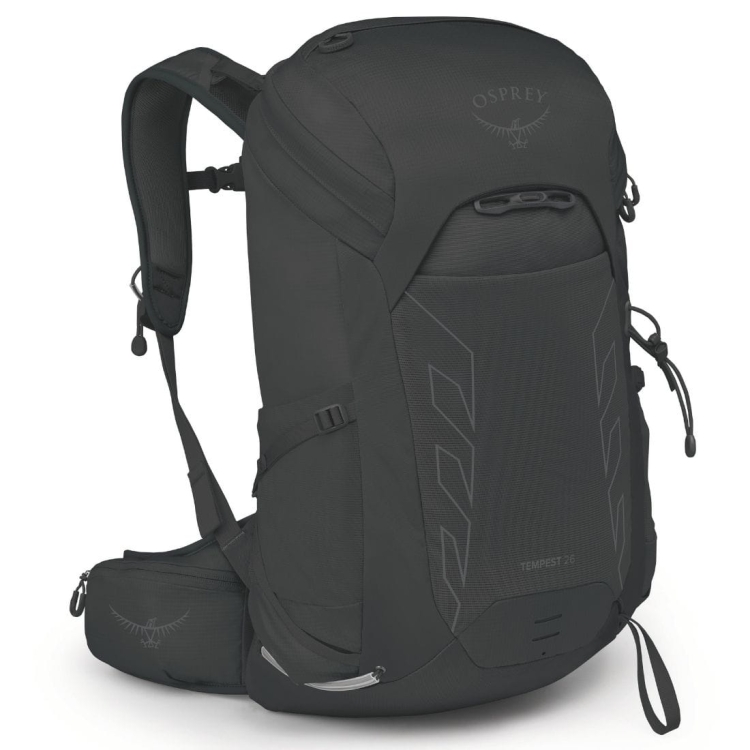 Damski plecak turystyczny Osprey Tempest 26 – Black/Coal Grey