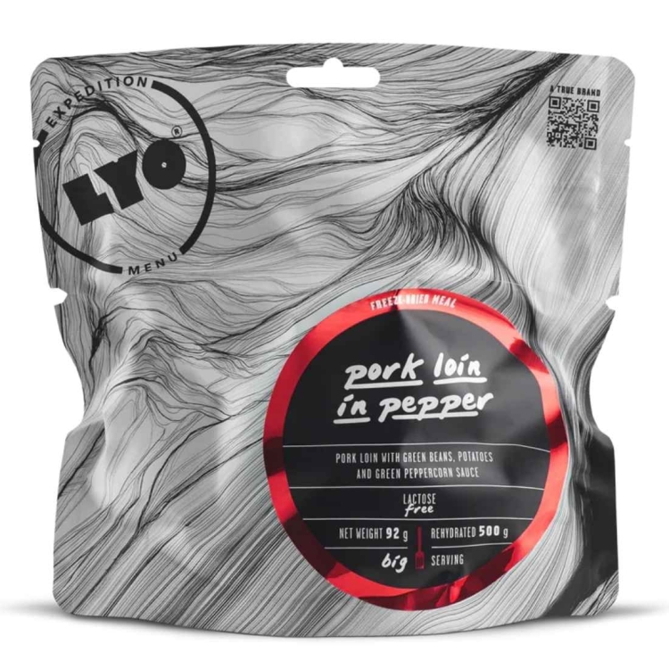 Danie liofilizowane LYOFOOD Schab w zielonym pieprzu – 500 g