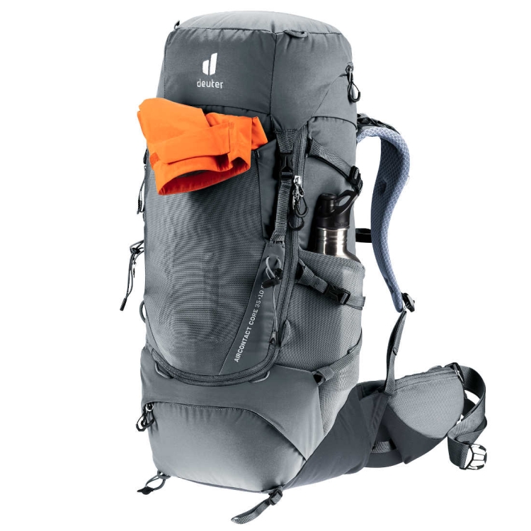 Dwukomorowy plecak damski Deuter Aircontact Core 35+10 SL - Graphite-Black