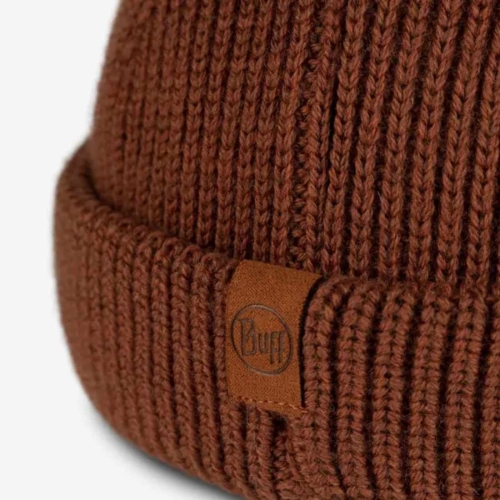 Czapka zimowa Buff Merino Wool Hat Knitted Beanie Ervin – Cinnamon