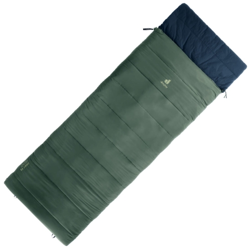 Jednowarstwowy śpiwór kopertowy Deuter Orbit SQ +6C/43F-Lewy Ivy-Ink