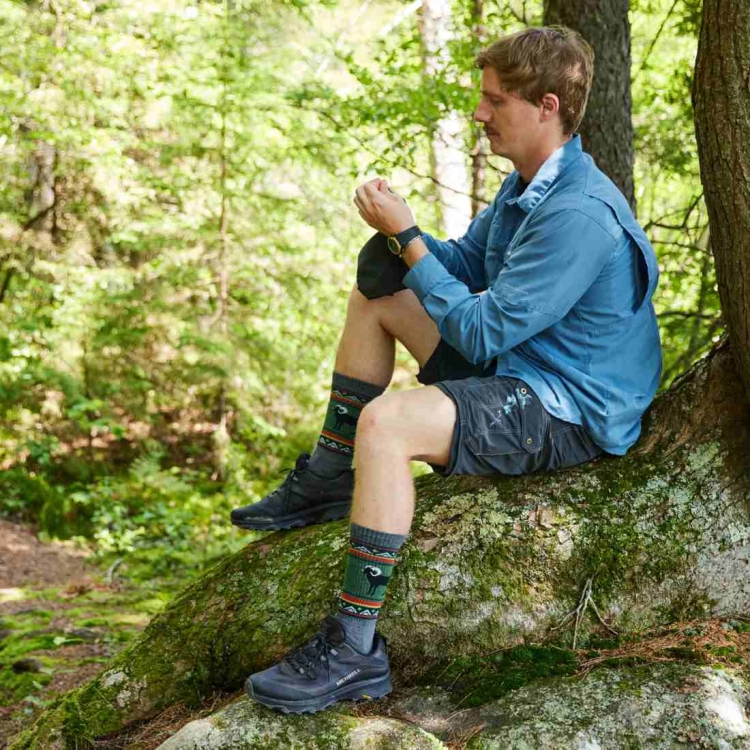 Męskie skarpety trekkingowe Darn Tough M'S VanGrizzle Boot Midweight Hiking Sock - Gray