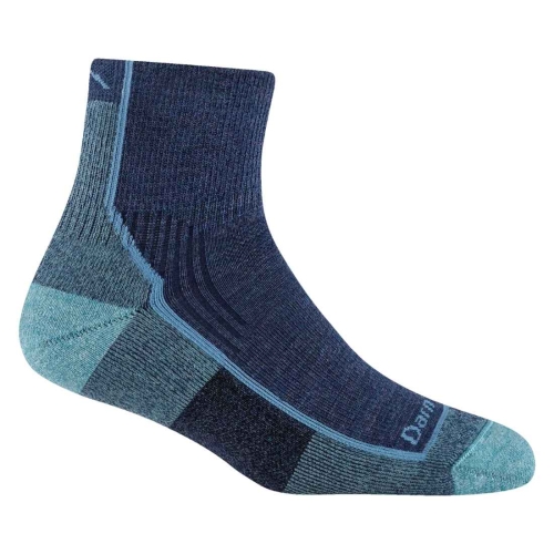 Damskie skarpety trekkingowe Darn Tough Women's Hiker Quarter Midweight Hiking Sock – Blue Jay