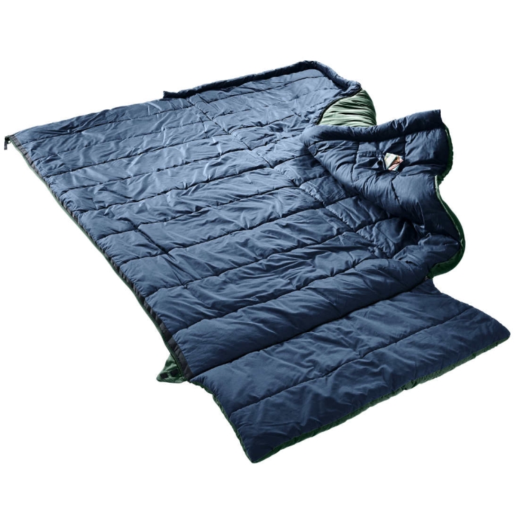 Dwuwarstwowy śpiwór kopertowy Deuter ORBIT SQ -5C/23F-Lewy Ivy-Ink