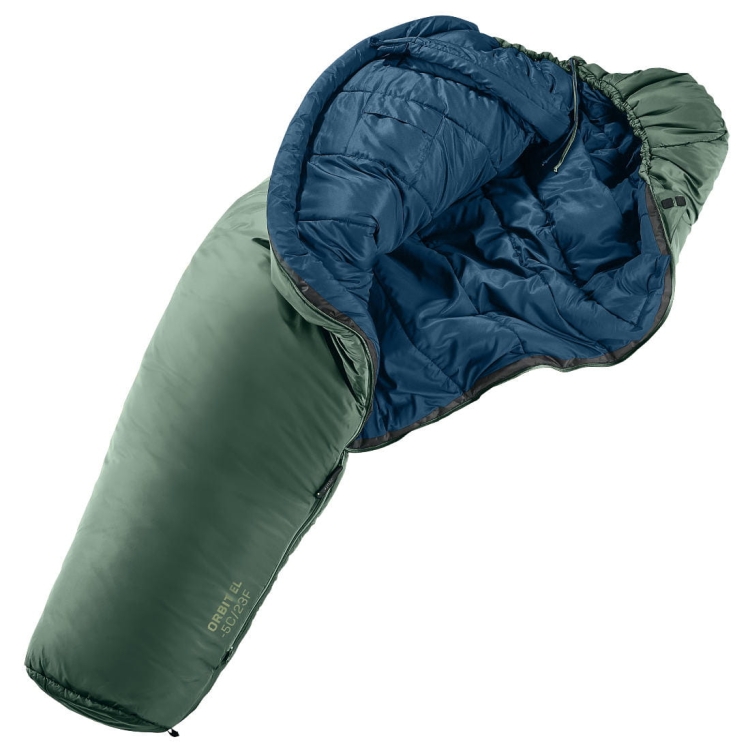Śpiwór dla wysokich Deuter Orbit EL -5C/23F - Ivy-Ink