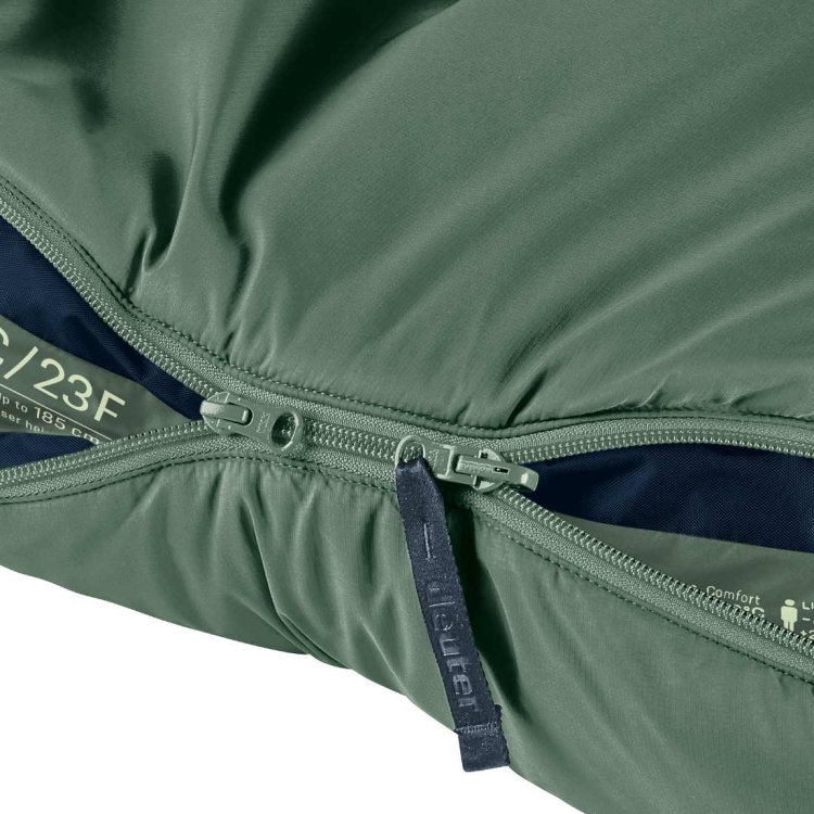 Śpiwór dla wysokich Deuter Orbit EL -5C/23F - Ivy-Ink