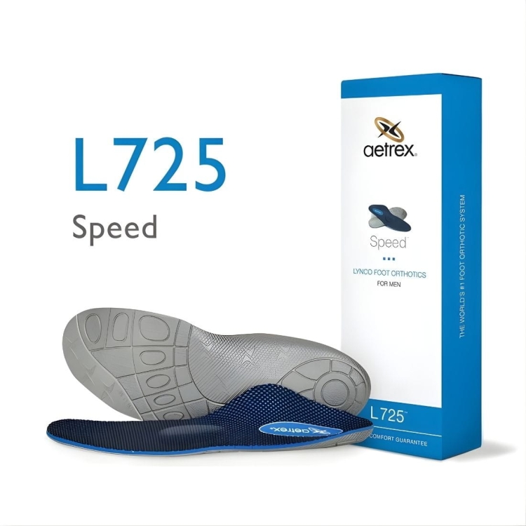 Męskie wkładki sztyftowe ze wsparciem śródstopia Aetrex Speed ​​Orthotics L725M