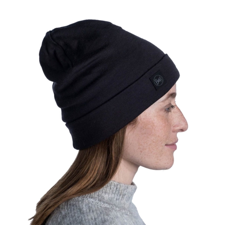 Czapka zimowa Buff Merino Heavyweight Beanie - Solid Black