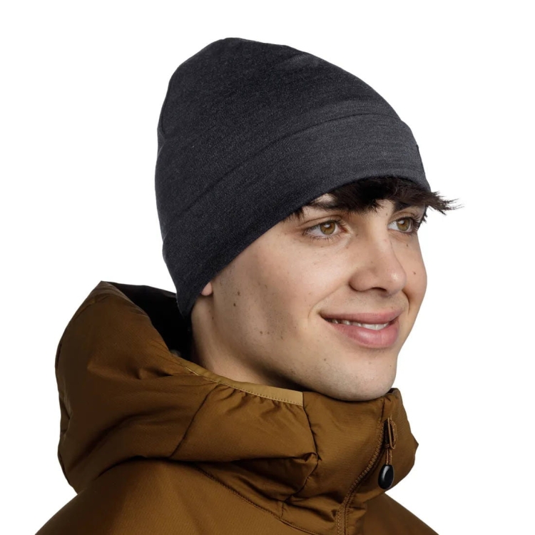 Czapka zimowa Buff Merino Heavyweight Beanie -  Solid Night Blue