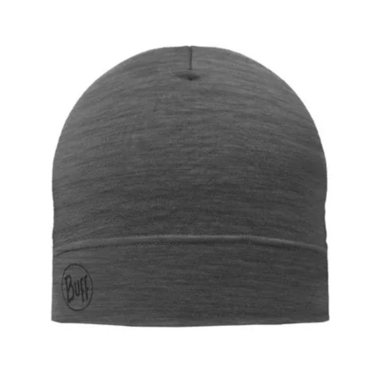 Jednowarstwowa czapka Buff Merino Lightweight Beanie - Solid Grey