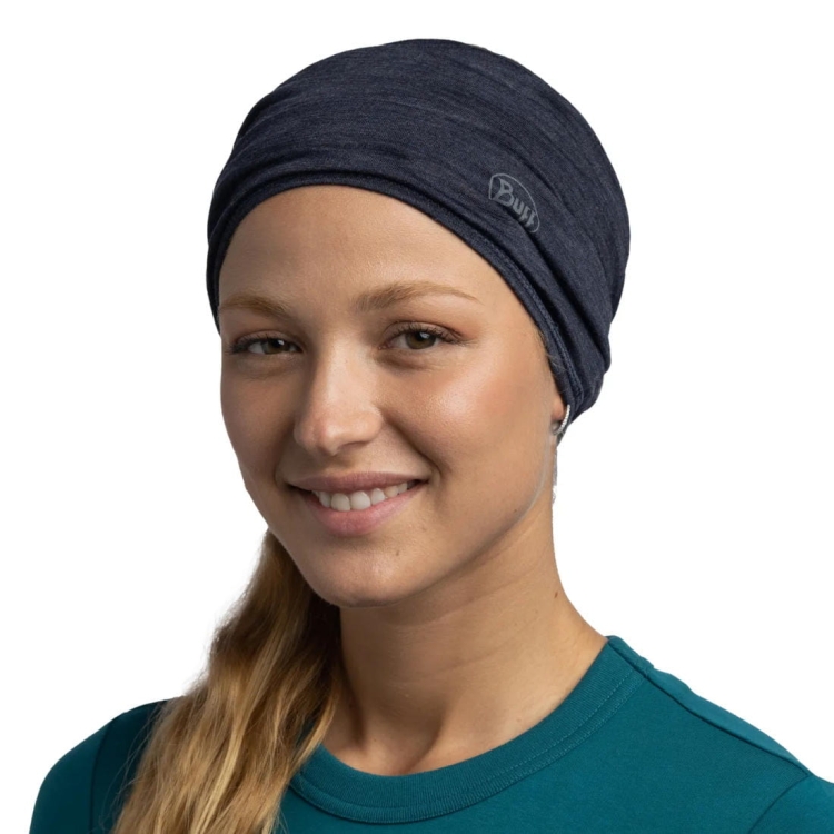 Chusta Buff Merino Lightweight Neckwear - Solid Night Blue