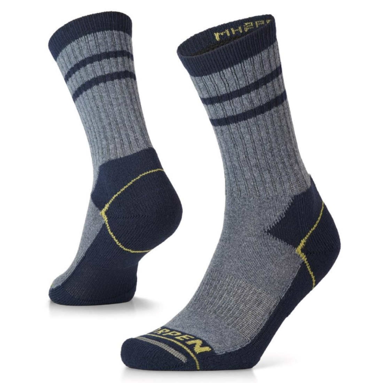 Skarpety Lorpen T2 2 Pack Wool Hike Crew - Whales Grey/Blue