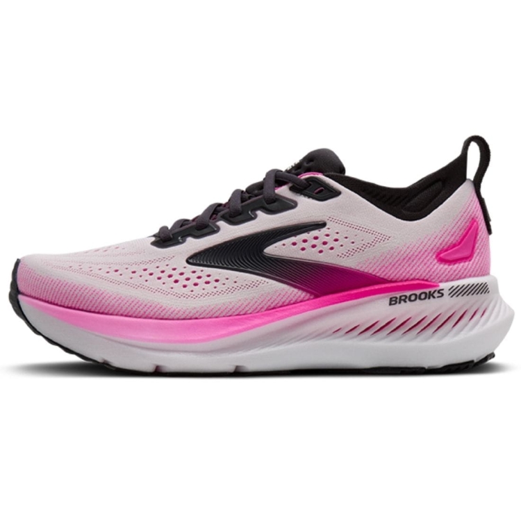 Damskie buty do biegania Brooks Glycerin GTS 23 – White/Phantom/Cyber Pink