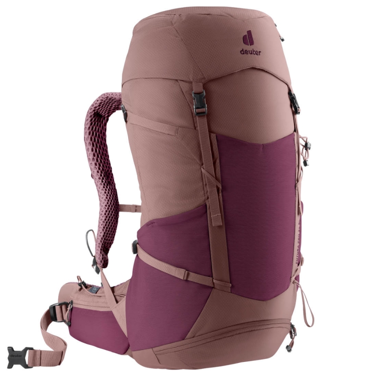 Damski plecak trekkingowy Deuter Futura Pro 34 SL - Cassis-Ashrose