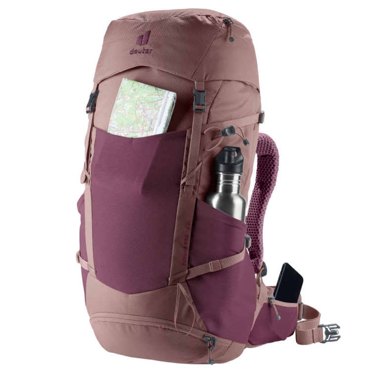 Damski plecak trekkingowy Deuter Futura Pro 34 SL - Cassis-Ashrose