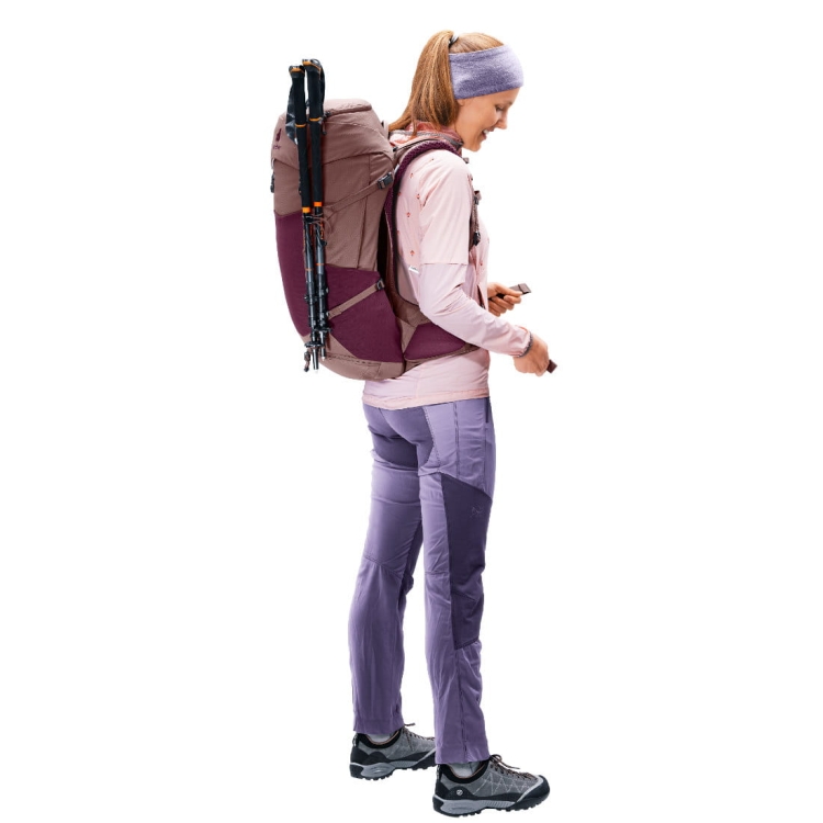 Damski plecak trekkingowy Deuter Futura Pro 34 SL - Cassis-Ashrose