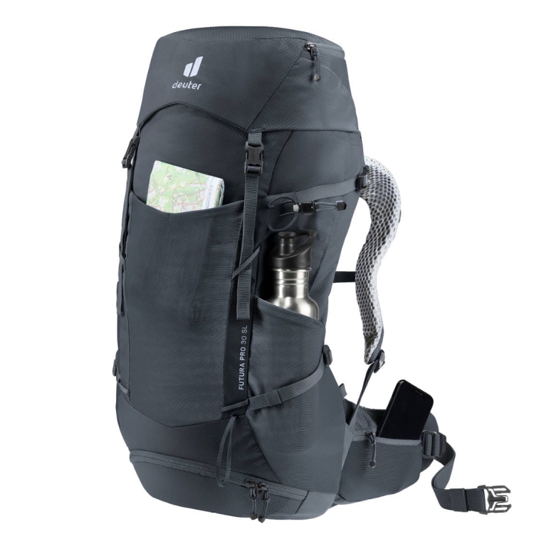 Damski plecak dwukomorowy Deuter Futura Pro 30 SL - Black