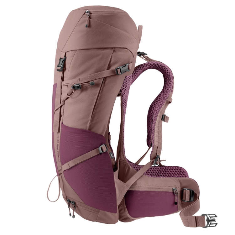 Damski plecak dwukomorowy Deuter Futura Pro 30 SL - Cassis-Ashrose