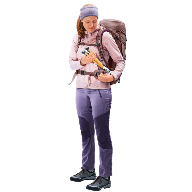 Damski plecak dwukomorowy Deuter Futura Pro 30 SL - Cassis-Ashrose