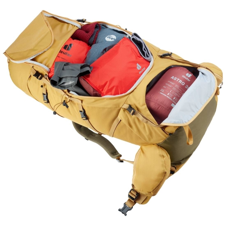 Damski plecak trekingowy Deuter Aircontact Core 65+10 SL - Savanna-Nori