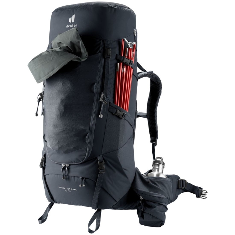 Plecak turystyczny Deuter Aircontact Core 60+10 - Black
