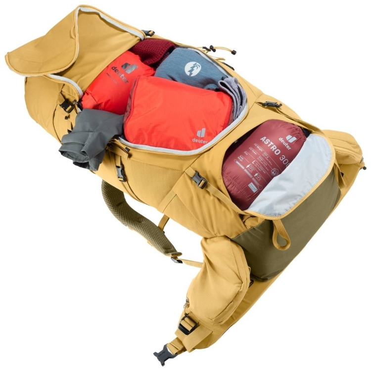 Plecak turystyczny Deuter Aircontact Core 60+10 - Savanna-Nori