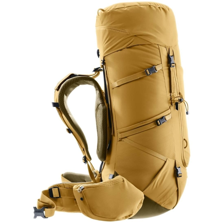 Damski plecak turystyczny Deuter Aircontact Core 55+10 SL - Savanna-Nori