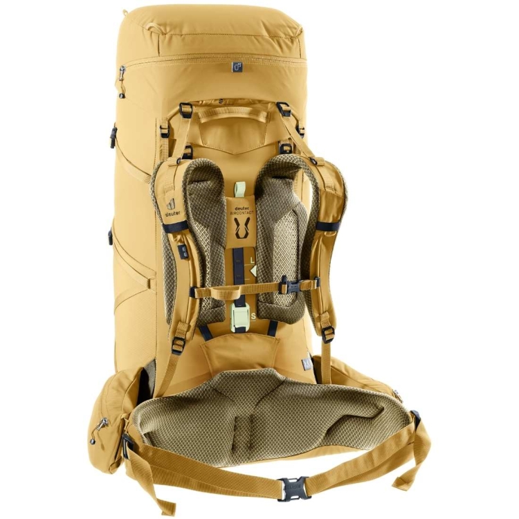Damski plecak turystyczny Deuter Aircontact Core 55+10 SL - Savanna-Nori