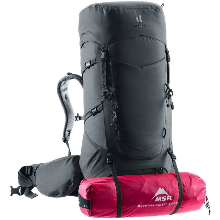 Damski plecak trekingowy Deuter Aircontact Core 55+10 SL - Graphite