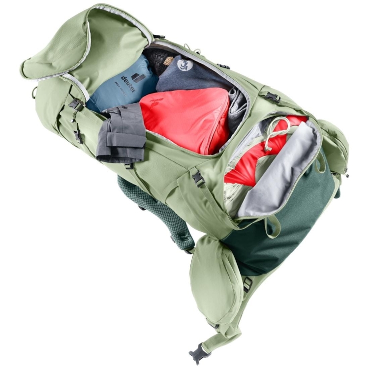 Damski plecak trekingowy Deuter Aircontact Core 55+10 SL - Grove-Ivy