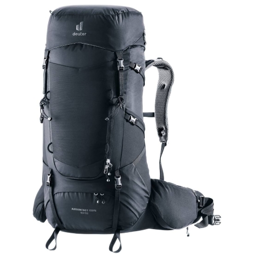Dwukomorowy plecak Deuter Aircontact Core 50+10 - Black