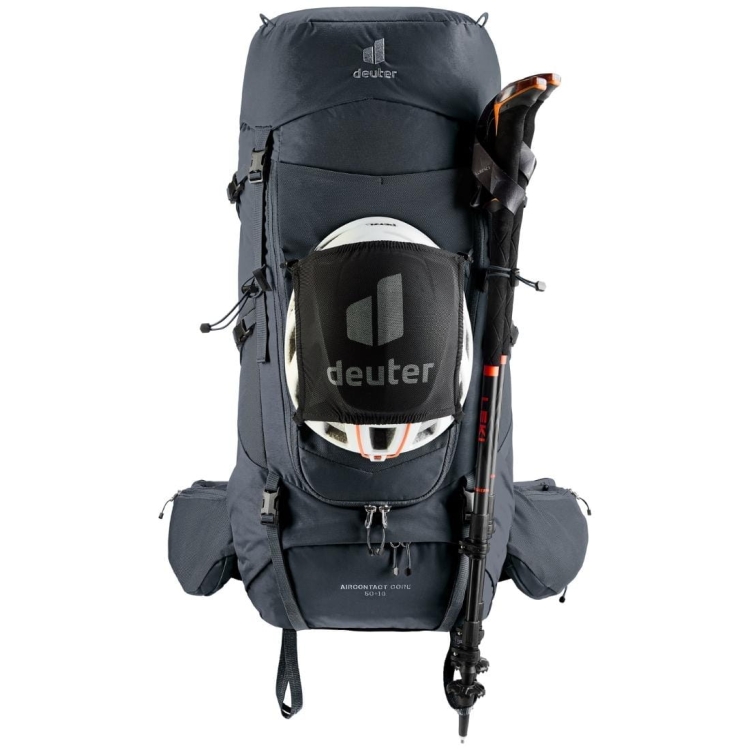 Dwukomorowy plecak Deuter Aircontact Core 50+10 - Black