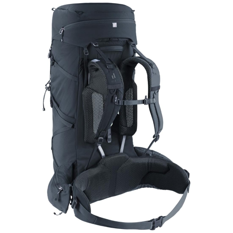 Dwukomorowy plecak Deuter Aircontact Core 50+10 - Black