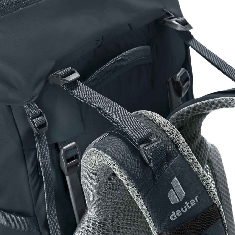 Dwukomorowy plecak Deuter Aircontact Core 50+10 - Black
