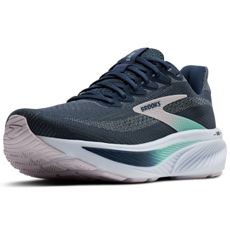 Damskie buty do biegania Brooks Ghost 17 – Spellbound/Yucca/Pink