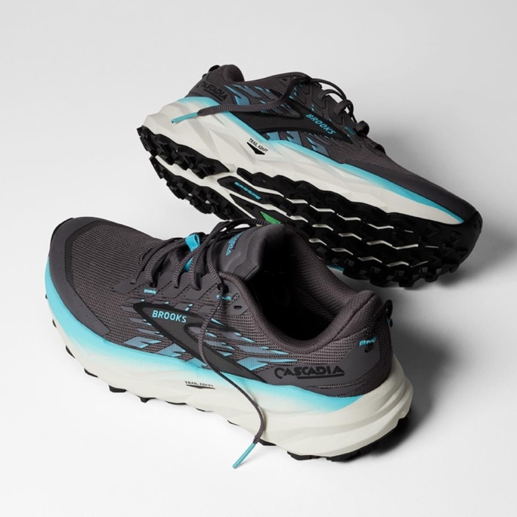 Damskie buty do biegania Brooks Cascadia 19 – Rabbit/Black/Bluefish