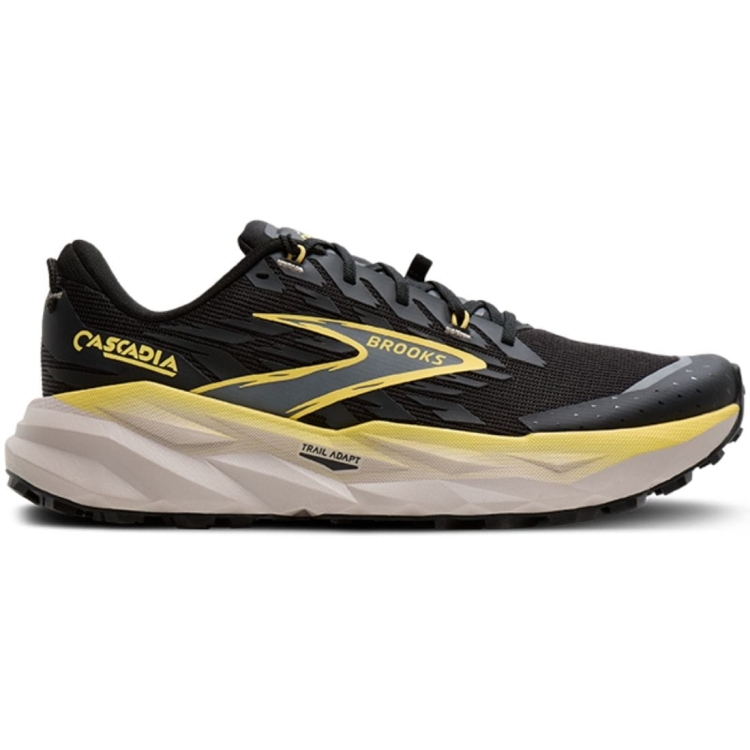 Męskie buty do biegania Brooks Cascadia 19 – Black/Yellow/Chateau